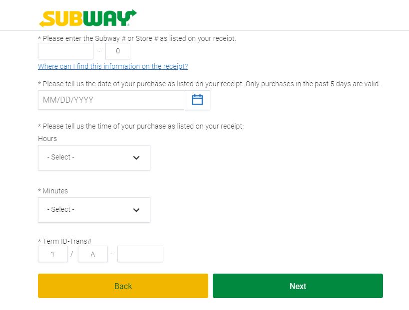 Subway Listens Survey